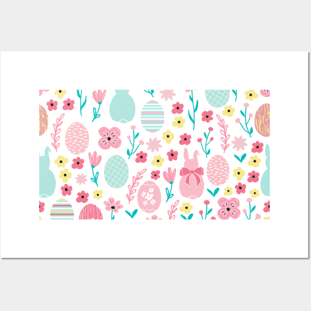 Easter Celebration | Happy Easter Wall Art by gronly